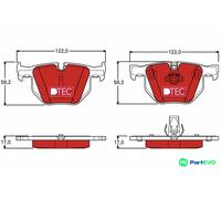 TRW DISC BRAKE BRAKE PAD SET GDB1727DTE FOR BMW