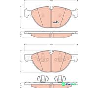 TRW DISC BRAKE BRAKE PAD SET GDB1728 FOR BMW