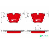 TRW DISC BRAKE BRAKE PAD SET GDB1730DTE FOR BMW