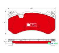 TRW DISC BRAKE BRAKE PAD SET GDB1734DTE FOR MERCEDES-BENZ VOLVO