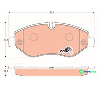 TRW DISC BRAKE BRAKE PAD SET GDB1747
