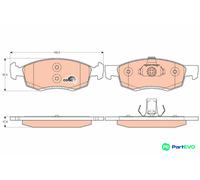 TRW DISC BRAKE BRAKE PAD SET GDB1749 FOR RENAULT DACIA