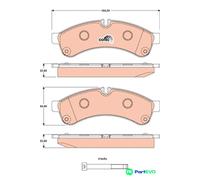 TRW DISC BRAKE BRAKE PAD SET GDB1780