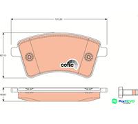 TRW DISC BRAKE BRAKE PAD SET GDB1785 FOR MERCEDES-BENZ RENAULT