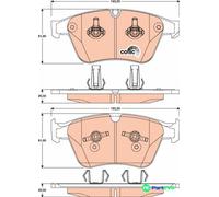 TRW DISC BRAKE BRAKE PAD SET GDB1794 FOR MERCEDES-BENZ
