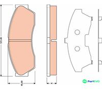 TRW DISC BRAKE BRAKE PAD SET GDB1796 FOR ROVER