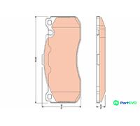 TRW DISC BRAKE BRAKE PAD SET GDB1802 FOR BMW