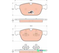 TRW DISC BRAKE BRAKE PAD SET GDB1821 FOR VOLVO