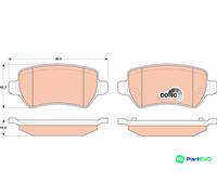 TRW DISC BRAKE BRAKE PAD SET GDB1831 FOR OPEL VAUXHALL