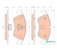 TRW DISC BRAKE BRAKE PAD SET GDB1833 FOR FORD
