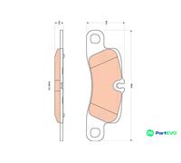 TRW DISC BRAKE BRAKE PAD SET GDB1839 FOR PORSCHE