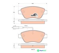 TRW DISC BRAKE BRAKE PAD SET GDB1842 FOR ALFA ROMEO FIAT