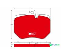 TRW DISC BRAKE BRAKE PAD SET GDB1848DTE FOR AUDI