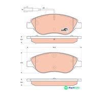 TRW DISC BRAKE BRAKE PAD SET GDB1855 FOR ALFA ROMEO FIAT LANCIA