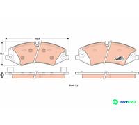 TRW DISC BRAKE BRAKE PAD SET GDB1898 FOR LAND ROVER