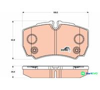 TRW DISC BRAKE BRAKE PAD SET GDB1901