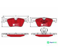 TRW DISC BRAKE BRAKE PAD SET GDB1919DTE FOR BMW
