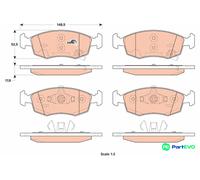 TRW DISC BRAKE BRAKE PAD SET GDB1921 FOR CHRYSLER LANCIA