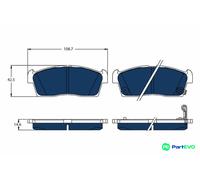 TRW DISC BRAKE BRAKE PAD SET GDB1940BTE