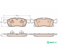 TRW DISC BRAKE BRAKE PAD SET GDB1946 FOR MERCEDES-BENZ