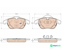 TRW DISC BRAKE BRAKE PAD SET GDB1960 FOR FORD