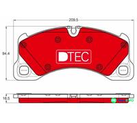 TRW DISC BRAKE BRAKE PAD SET GDB1969DTE FOR PORSCHE VW