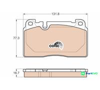 TRW DISC BRAKE BRAKE PAD SET GDB1974 FOR AUDI PORSCHE