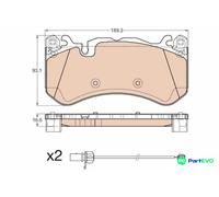 TRW DISC BRAKE BRAKE PAD SET GDB1977 FOR AUDI MERCEDES-BENZ