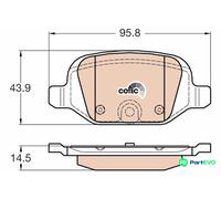 TRW DISC BRAKE BRAKE PAD SET GDB1981