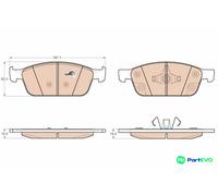 TRW DISC BRAKE BRAKE PAD SET GDB2009 FOR FORD