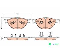 TRW DISC BRAKE BRAKE PAD SET GDB2026 FOR BMW
