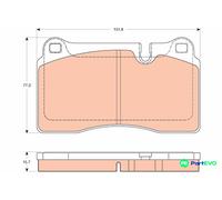 TRW DISC BRAKE BRAKE PAD SET GDB2048 FOR ASTON MARTIN