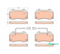 TRW DISC BRAKE BRAKE PAD SET GDB2049 FOR ALFA ROMEO