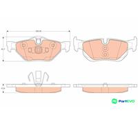 TRW DISC BRAKE BRAKE PAD SET GDB2050 FOR BMW