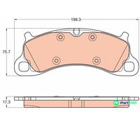 TRW DISC BRAKE BRAKE PAD SET GDB2057 FOR PORSCHE