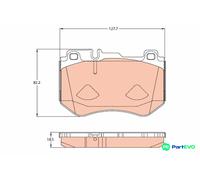 TRW DISC BRAKE BRAKE PAD SET GDB2078 FOR MERCEDES-BENZ