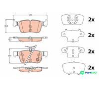 TRW DISC BRAKE BRAKE PAD SET GDB2115 FOR FORD