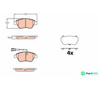 TRW DISC BRAKE BRAKE PAD SET GDB2164