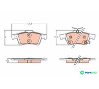 TRW DISC BRAKE BRAKE PAD SET GDB2178 FOR FORD