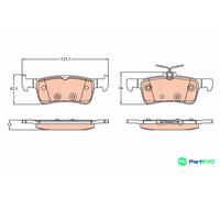 TRW DISC BRAKE BRAKE PAD SET GDB2194