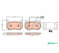 TRW DISC BRAKE BRAKE PAD SET GDB2209
