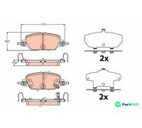 TRW DISC BRAKE BRAKE PAD SET GDB2217