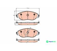 TRW DISC BRAKE BRAKE PAD SET GDB2219 FOR AUDI VW