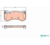 TRW DISC BRAKE BRAKE PAD SET GDB2220 FOR MERCEDES-BENZ