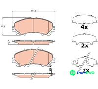 TRW DISC BRAKE BRAKE PAD SET GDB2222