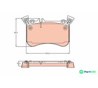 TRW DISC BRAKE BRAKE PAD SET GDB2229 FOR MERCEDES-BENZ