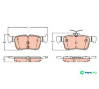 TRW DISC BRAKE BRAKE PAD SET GDB2313 FOR FORD