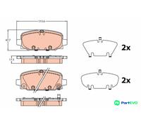 TRW DISC BRAKE BRAKE PAD SET GDB2321