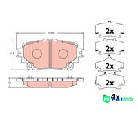 TRW DISC BRAKE BRAKE PAD SET GDB2343