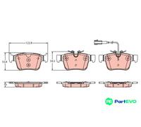 TRW DISC BRAKE BRAKE PAD SET GDB2364
